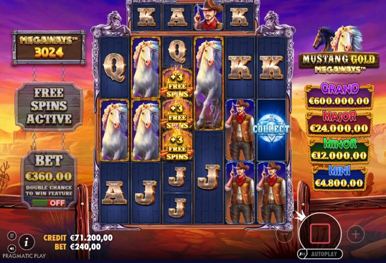 Screenshot 2 van Mustang Gold Megaways
